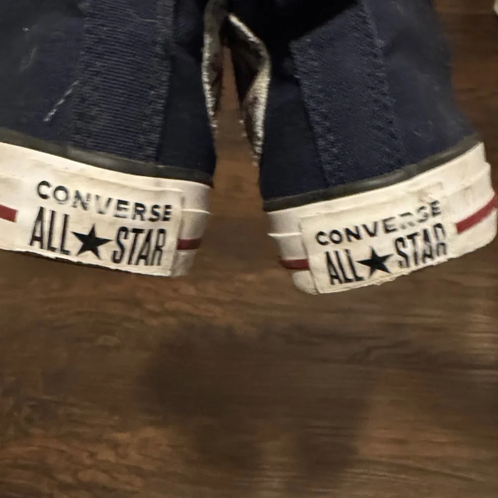 Converse Dark Blue MidTop Canvas Sneakers, Sz 5, Like New